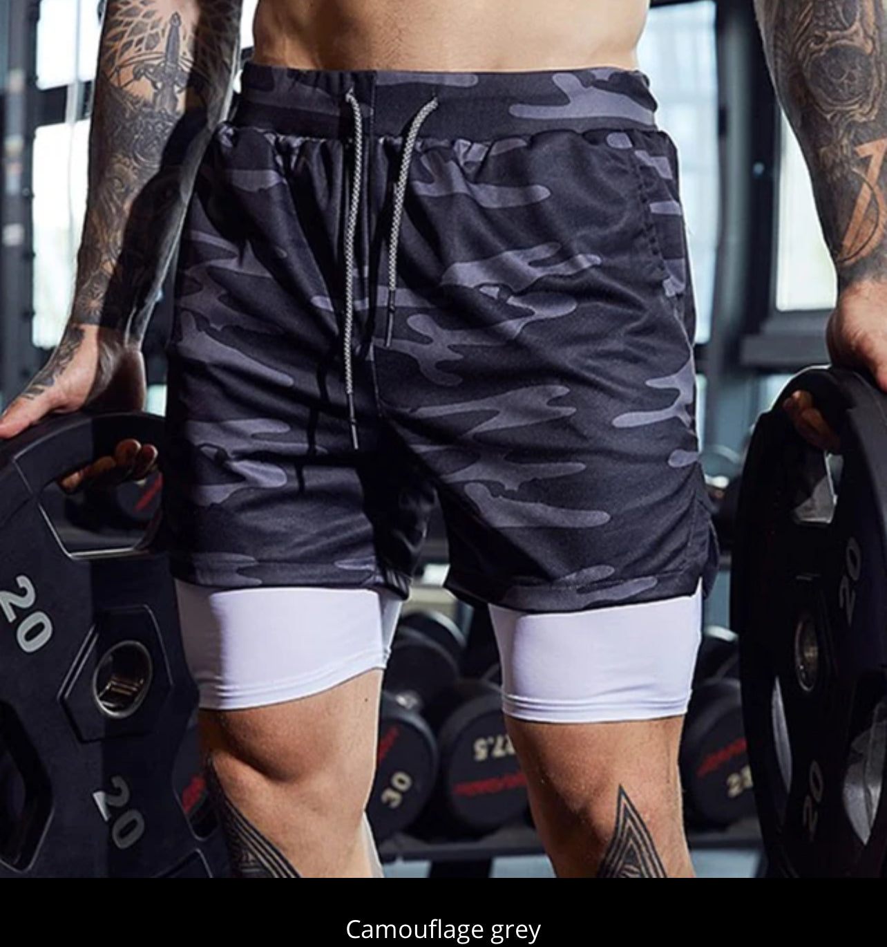 Men’s Elastic Gym Shorts